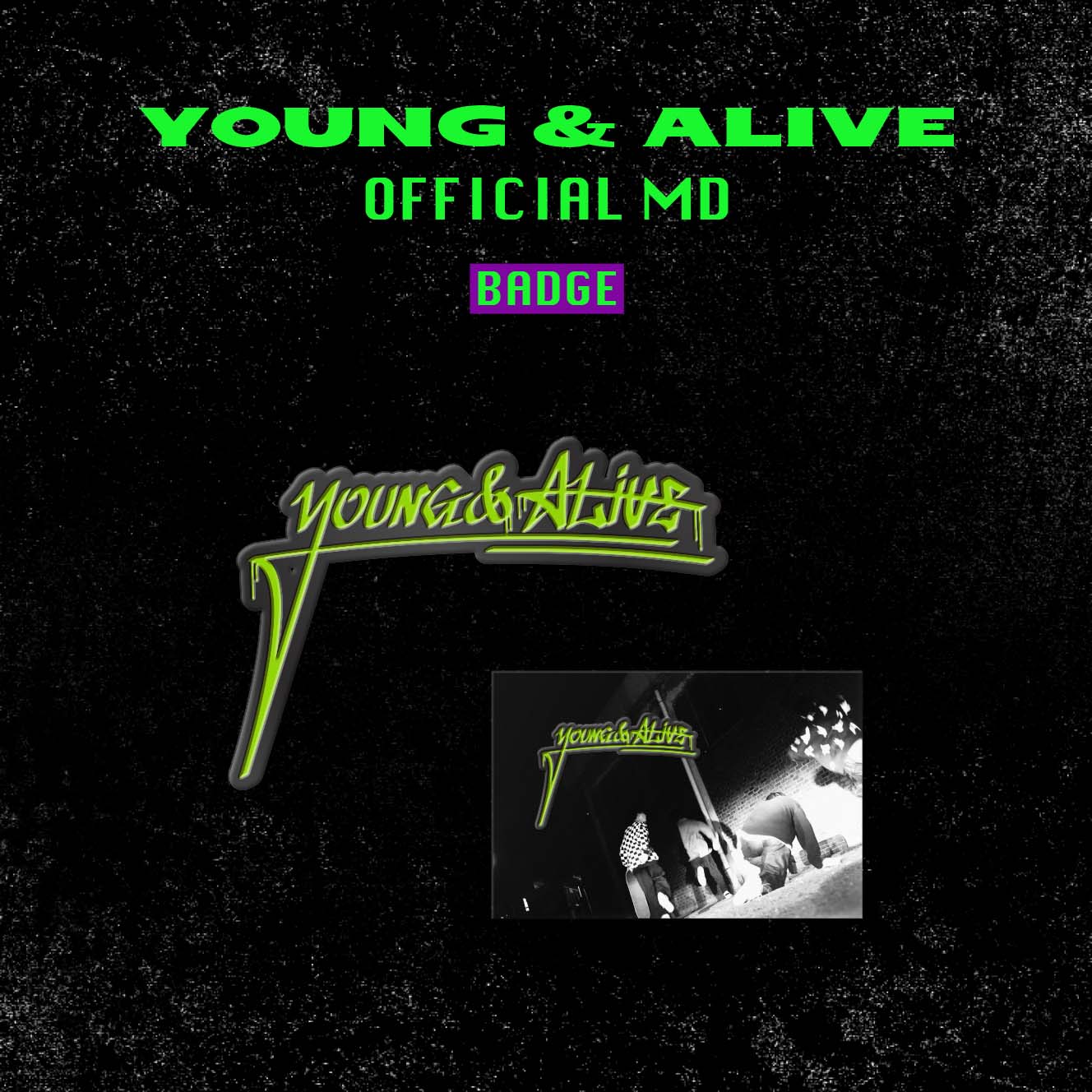 SURL YOUNG & ALIVE Logo Badge