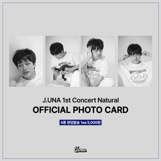 J.UNA '1st Concert Natural' Official Photo Card